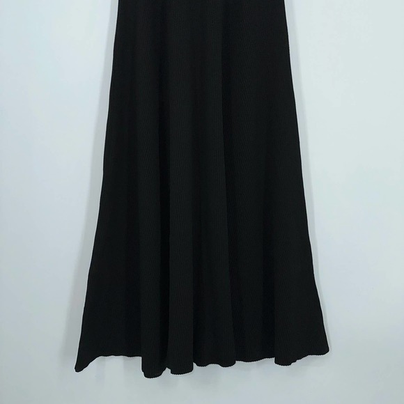 ZARA Fit & Flare Midi Dress Short Sleeve Rib Knit Maxi - Picture 10 of 12